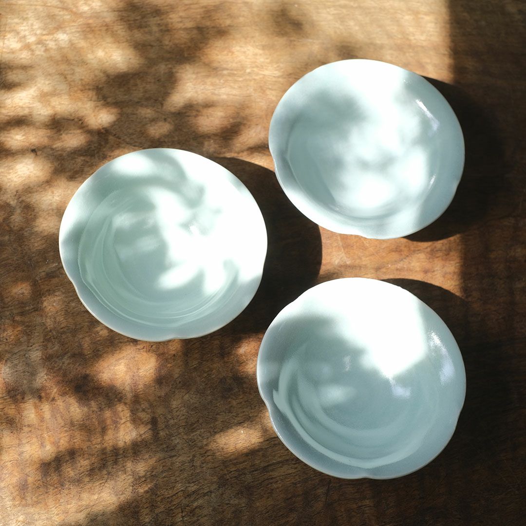 岡泰造 トルコ青釉 小皿 瀬戸焼 和食器7