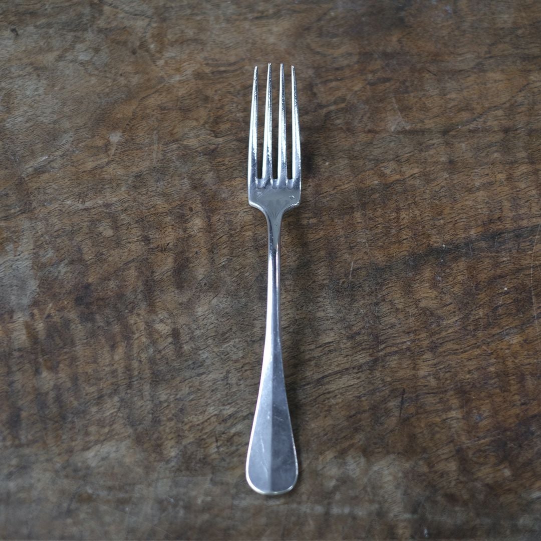 アンティークディナーフォーク フランス 銀メッキ シルバープレート3