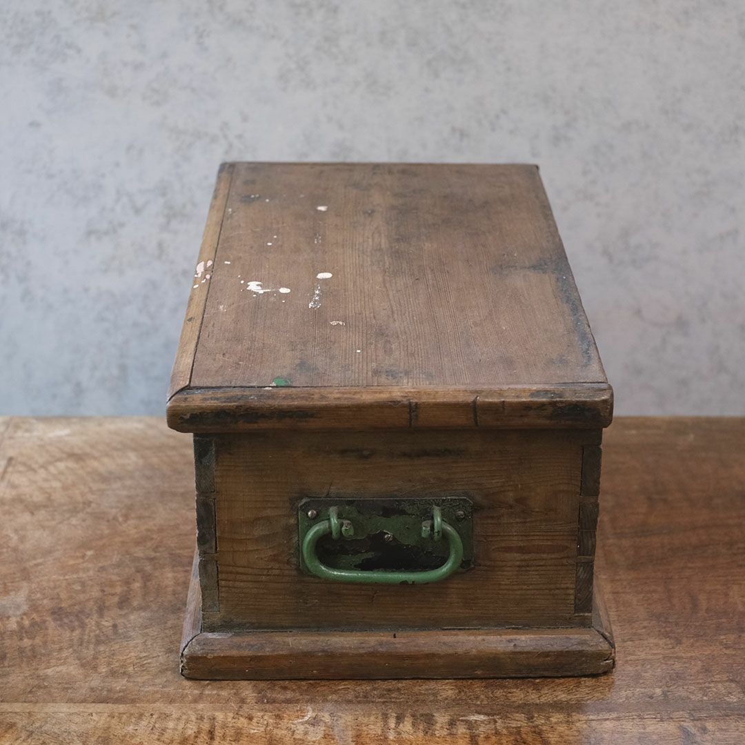 アンティークウッドボックス コンテナ 木箱 収納箱 イギリス4