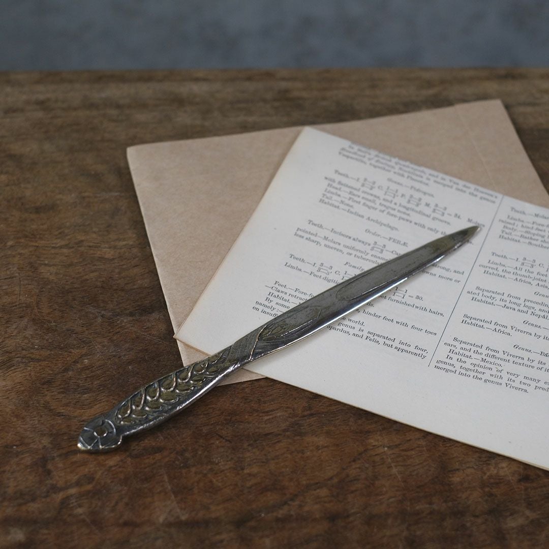 アンティークペーパーナイフ イギリス シルバープレート 銀メッキ