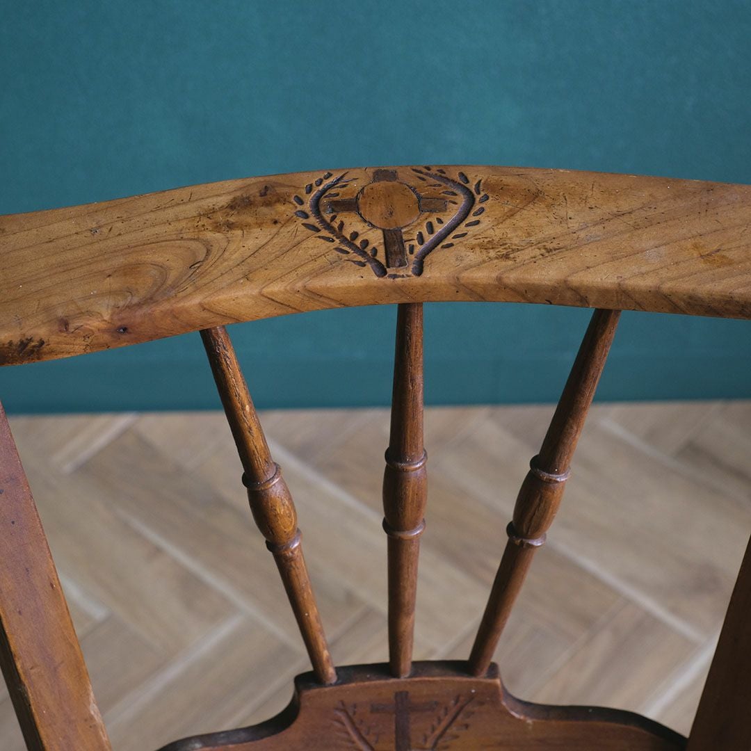 アンティークチェア ラタン椅子 イギリス アンティーク家具12