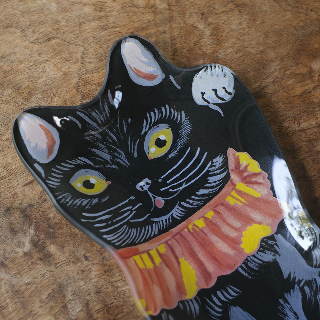 かわいい販売終了 Nathalie Lete(ナタリーレテ) ガラストレイ 招き猫