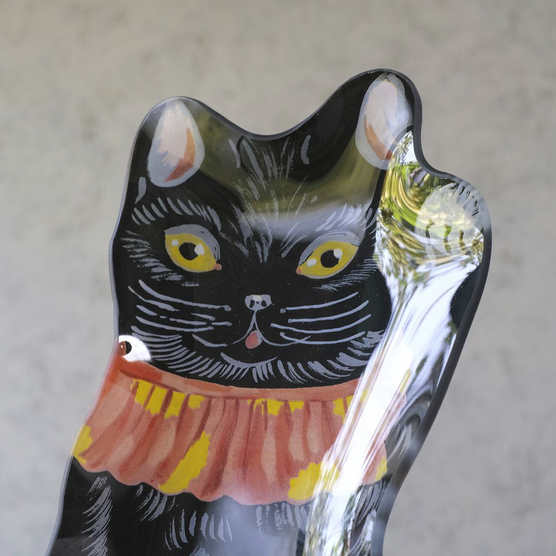 かわいい販売終了 Nathalie Lete(ナタリーレテ) ガラストレイ 招き猫