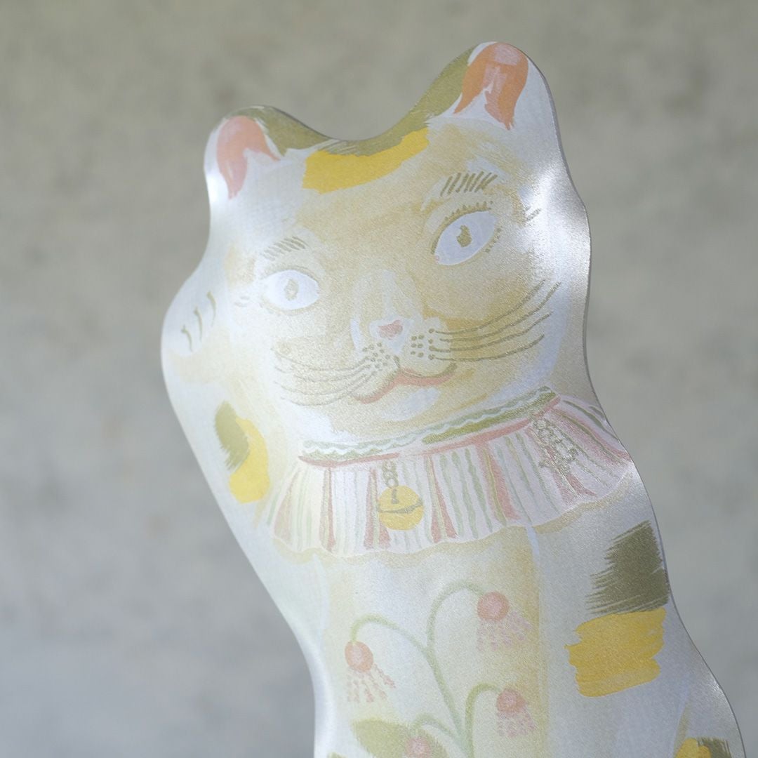 Nathalie Lete(ナタリーレテ) ガラストレイ 招き猫 ラッキーキャット 青6