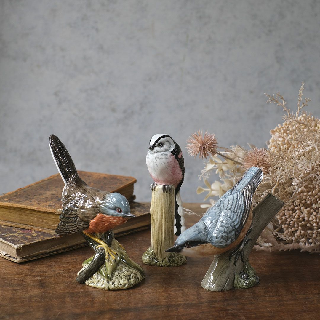 ヴィンテージフィギュリン 鳥 ベスウィック 陶器の置物1