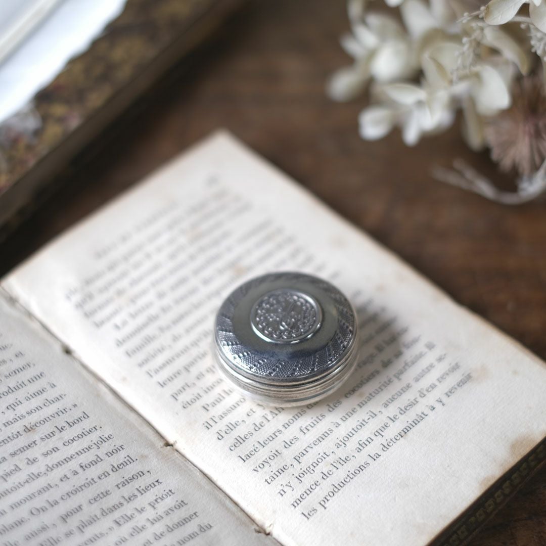 ｃアンティーク薬ケース フランス メタｃ