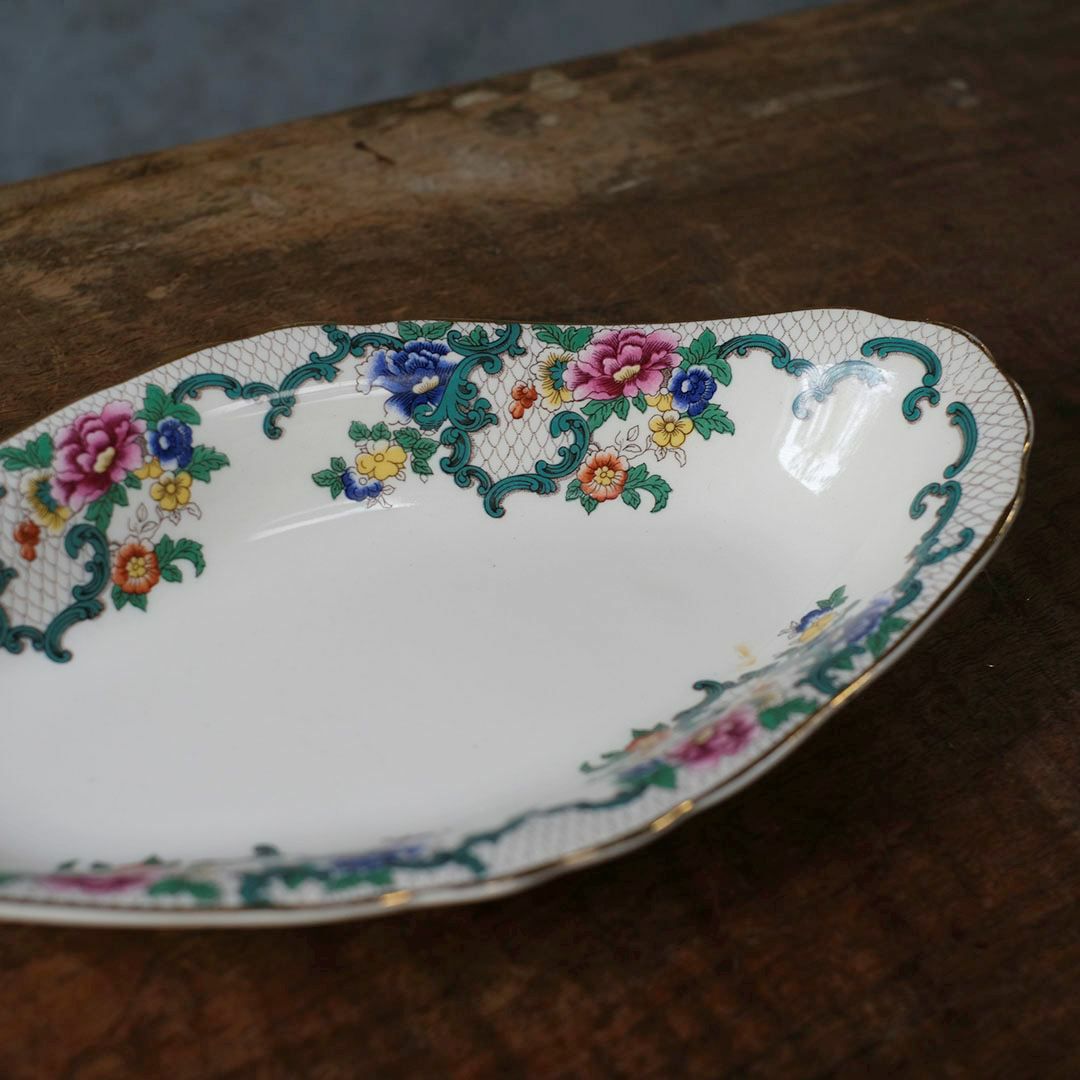 アンティーク皿 ラヴィエ イギリス前菜プレート イギリス シノワズリ アンティーク食器9
