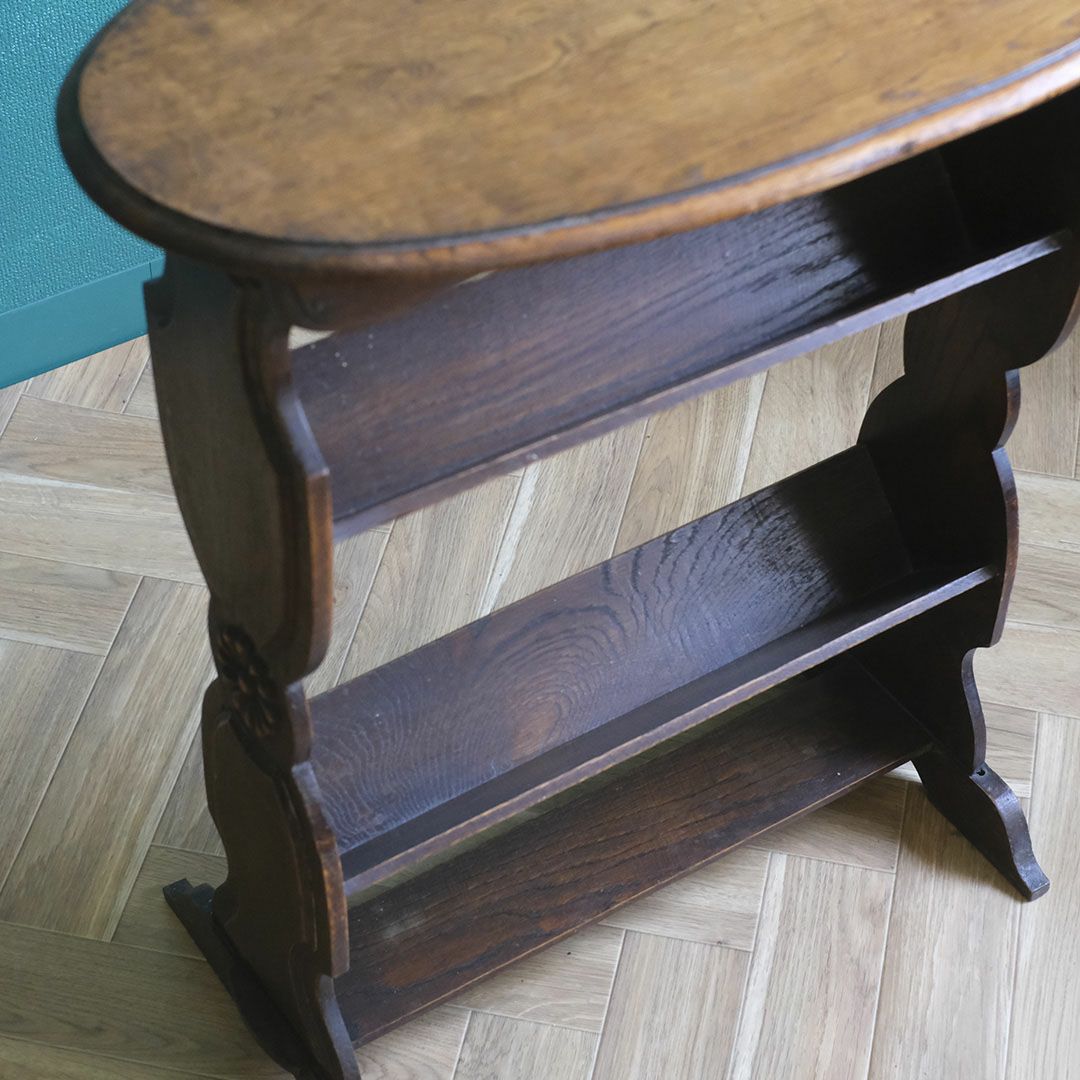 アンティーク マガジンラックテーブル イギリス オーク材 アンティーク家具12