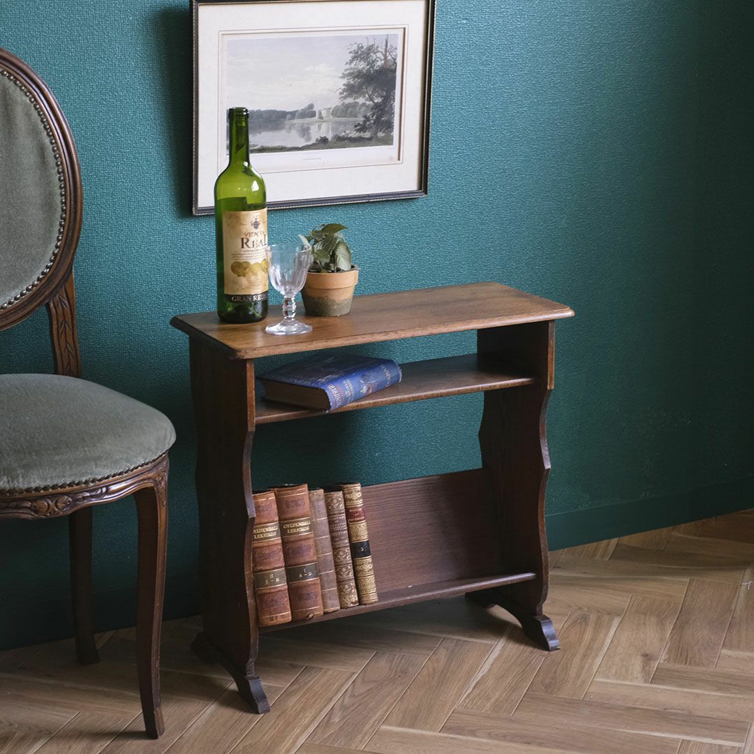 アンティーク マガジンラックサイドテーブル イギリス アンティーク家具