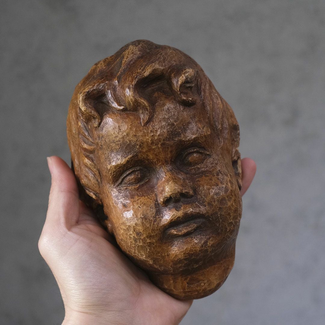 ヴィンテージ オーナメント 男の子 フランス 壁飾り3