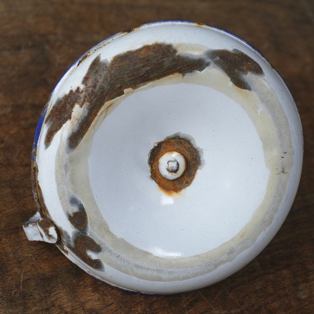 アンティークキャンドルホルダー 琺瑯 フランス チャンバースティック6