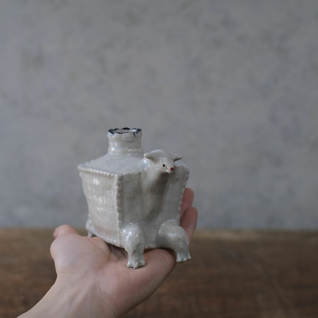 廣田哲哉 動物 一輪挿し 作家物4