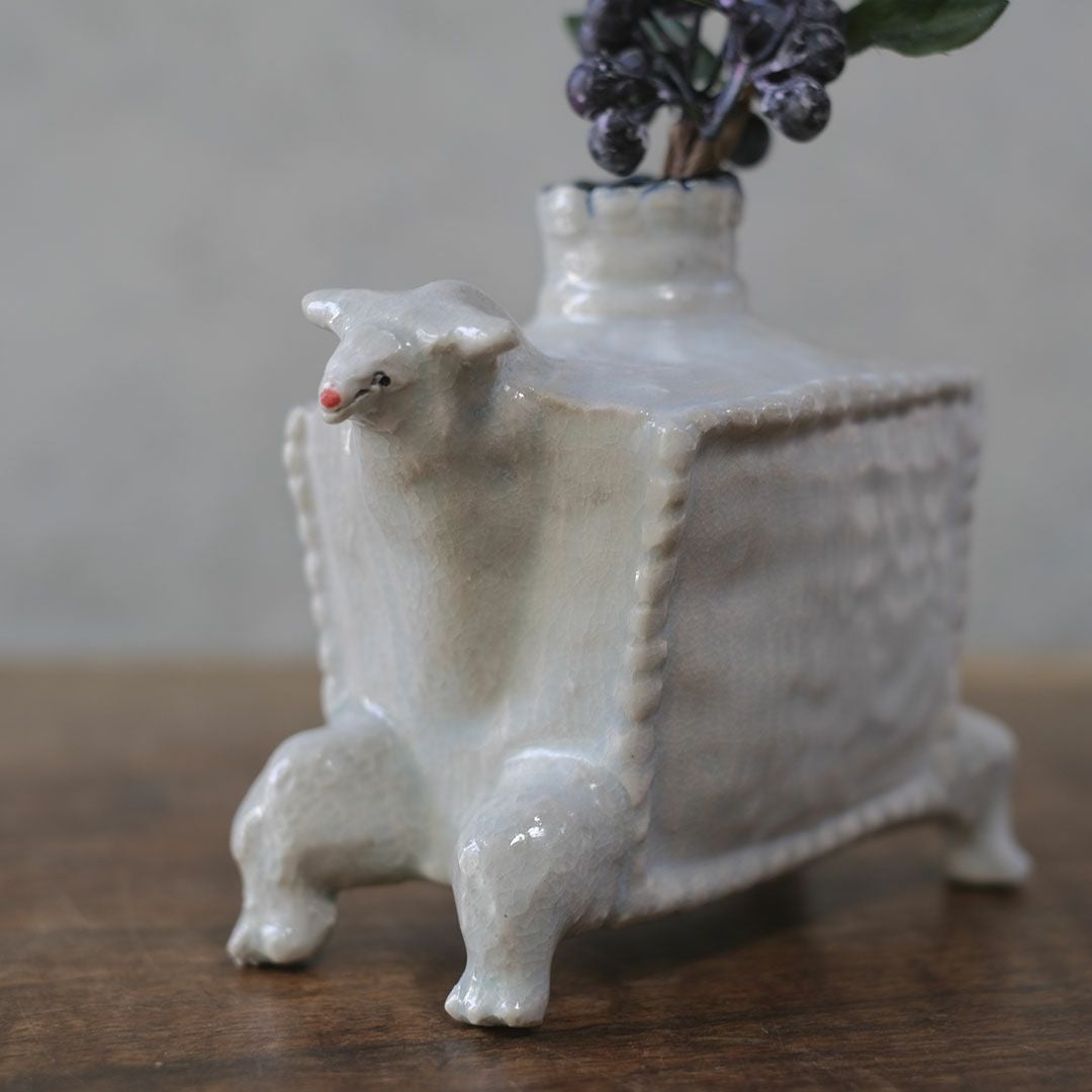 廣田哲哉 動物 一輪挿し 作家物 の通販 おしゃれな食器・キッチン雑貨