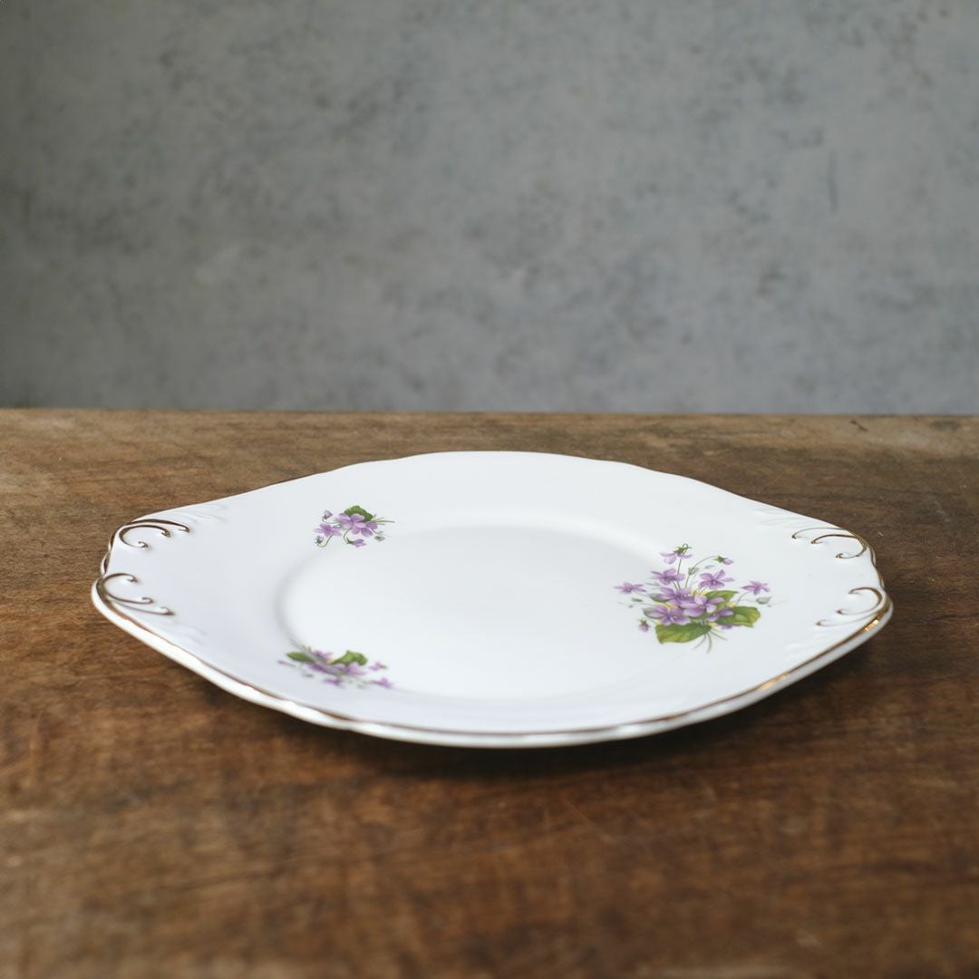 アンティーク B&Bプレート 菫 バイオレット イギリス2