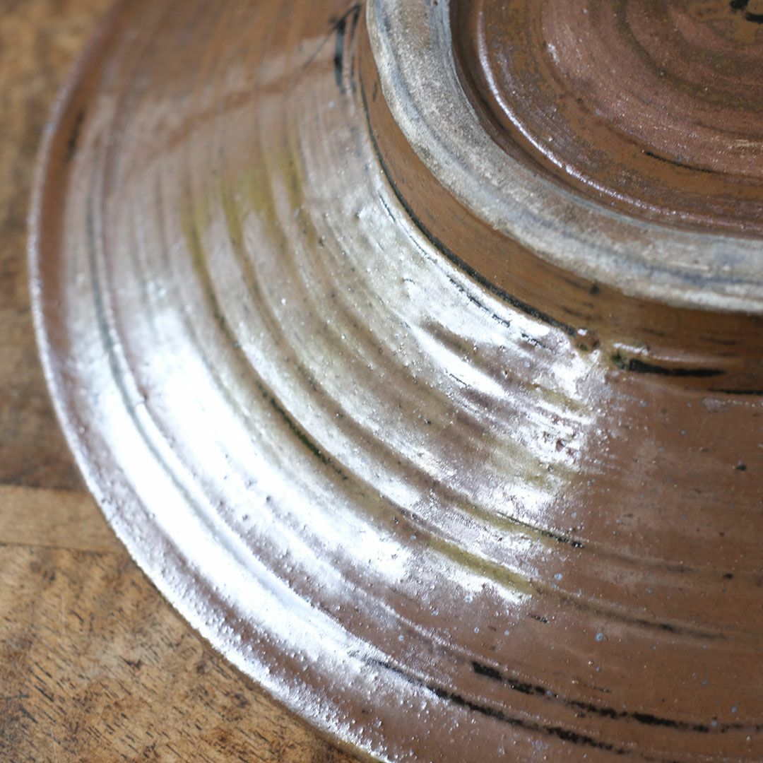 やちむん 宮城正享 いっちん 8寸ワンブー大皿 24cm 読谷村北窯 一点物