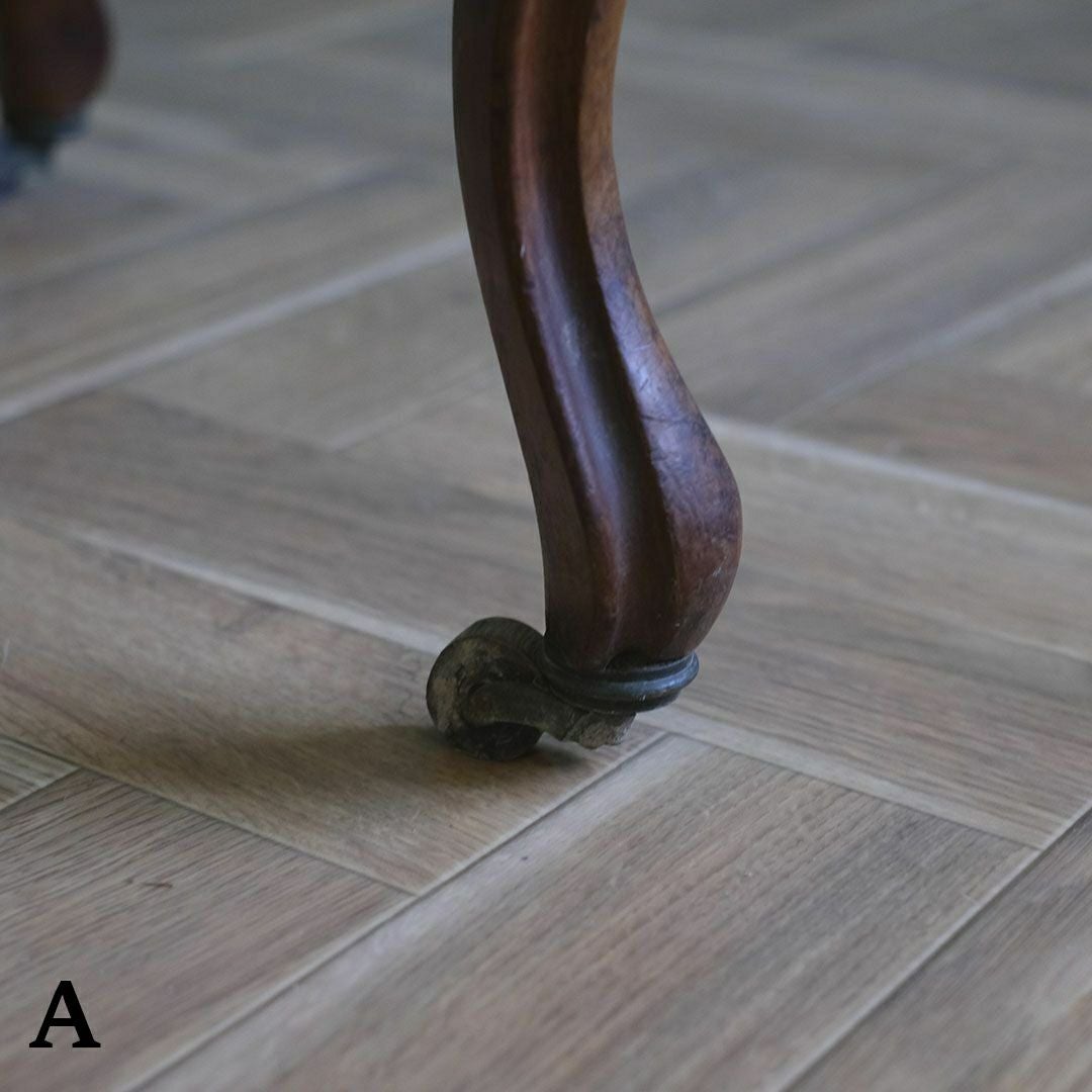 アンティークサロンチェア 青 椅子 フランス アンティーク家具13