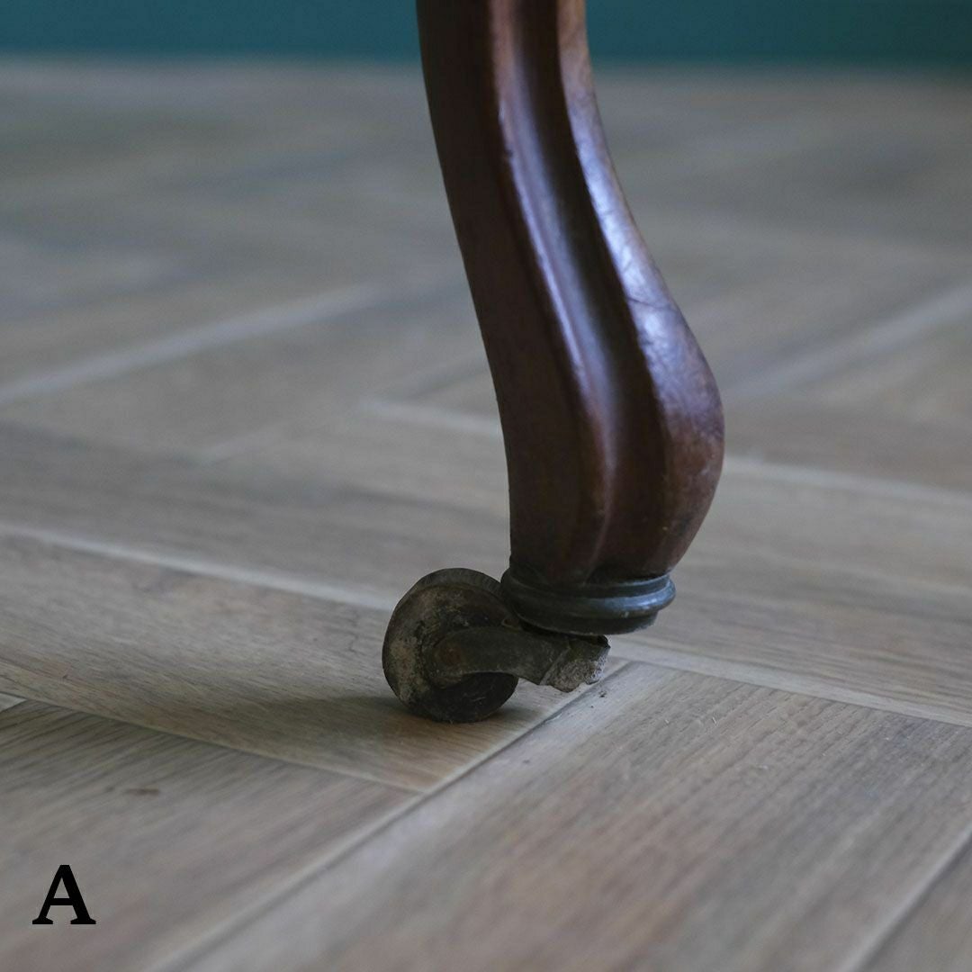 アンティークサロンチェア 青 椅子 フランス アンティーク家具14