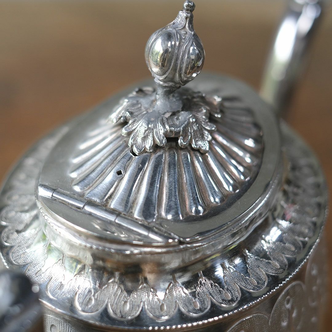 アンティークポット イギリス シルバープレート ティーポット8