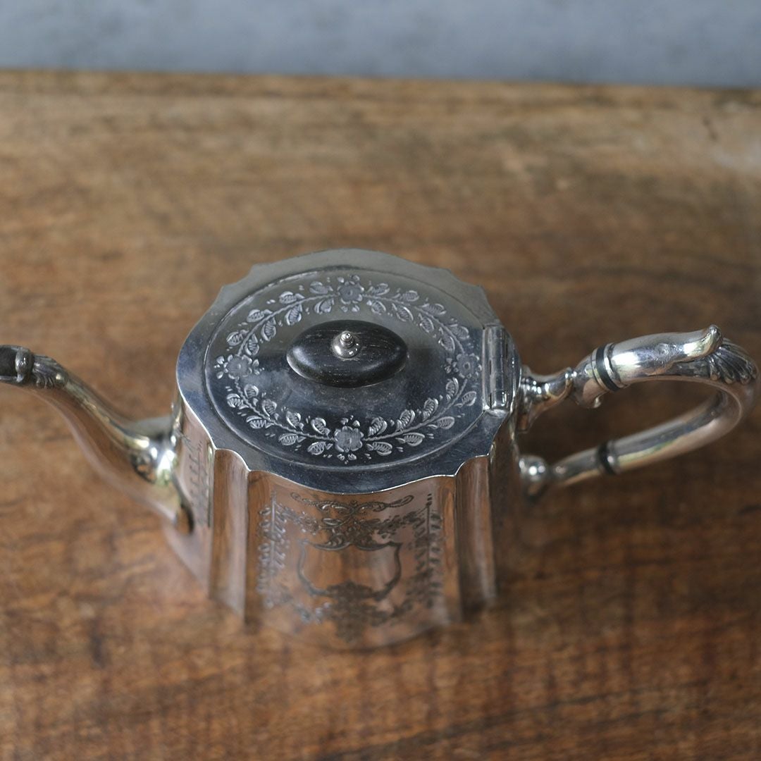 アンティークティーポット イギリス シルバープレート8