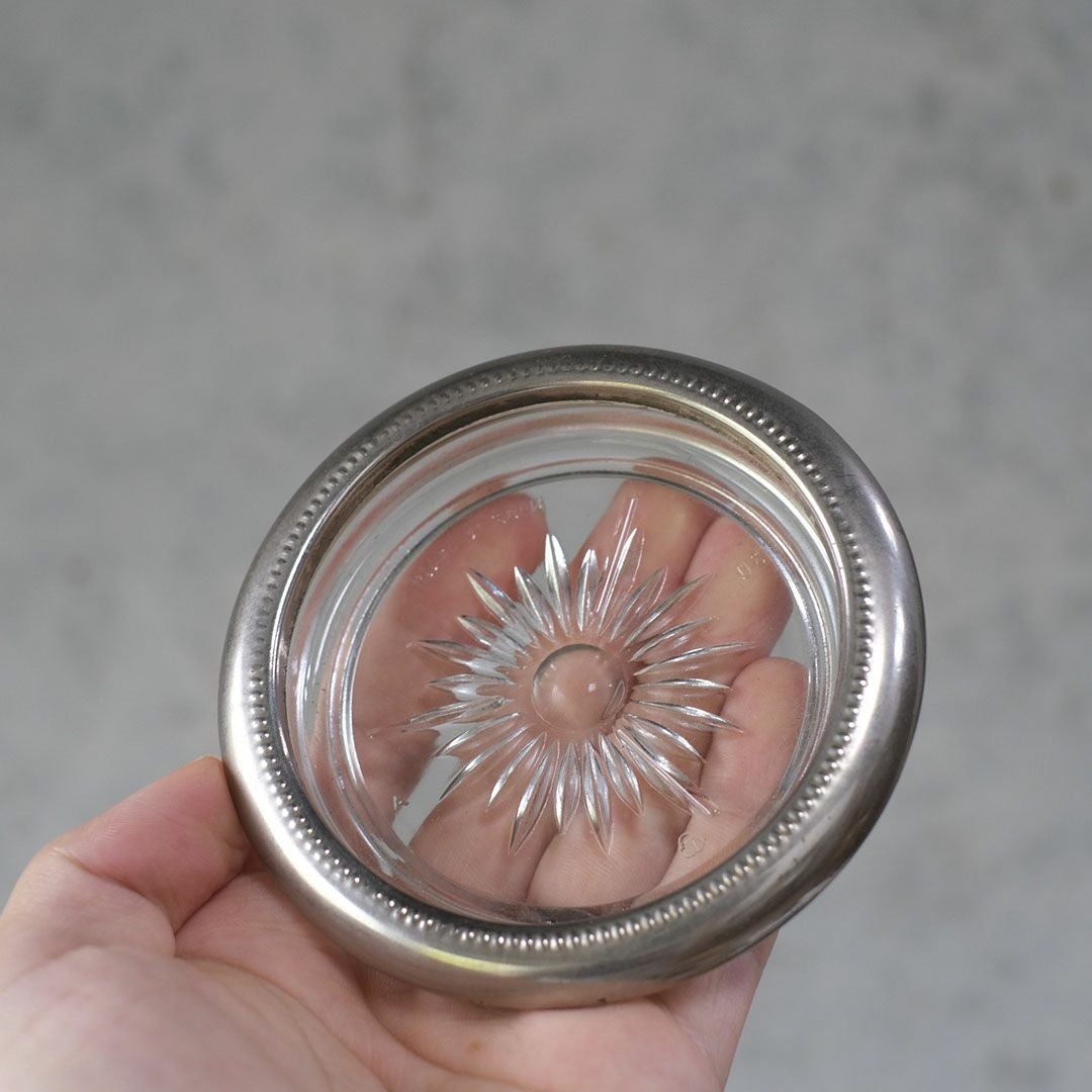 ヴィンテージ ガラスコースター イタリアB6