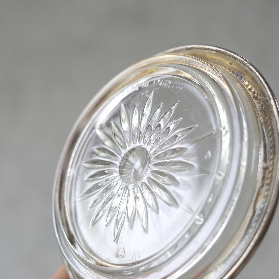 ヴィンテージ ガラスコースター イタリアB8