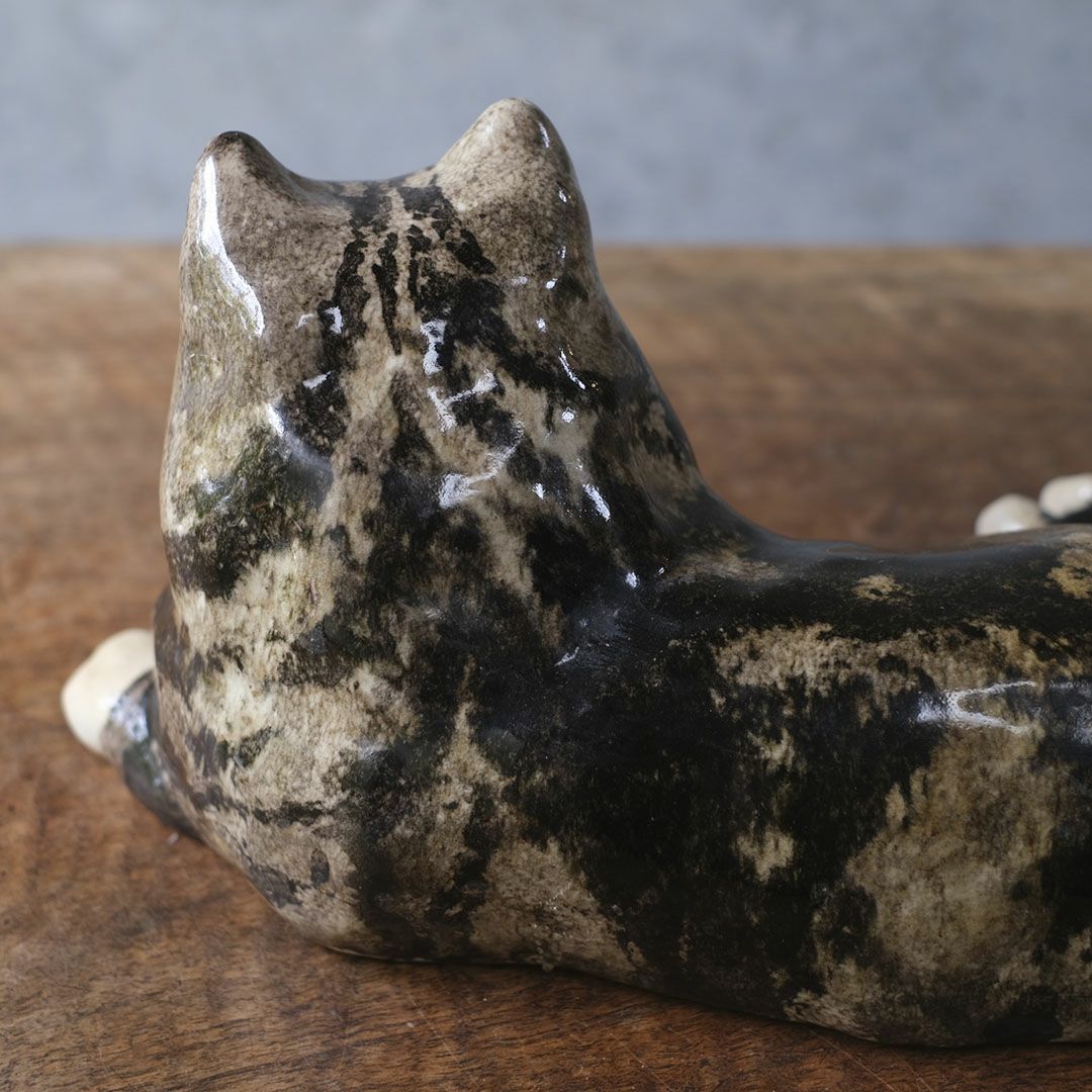ヴィンテージ ウィンスタンレーキャット/ケンジントンキャット サビ猫 イギリス 陶芸作家Jenny Winstanley 置物7