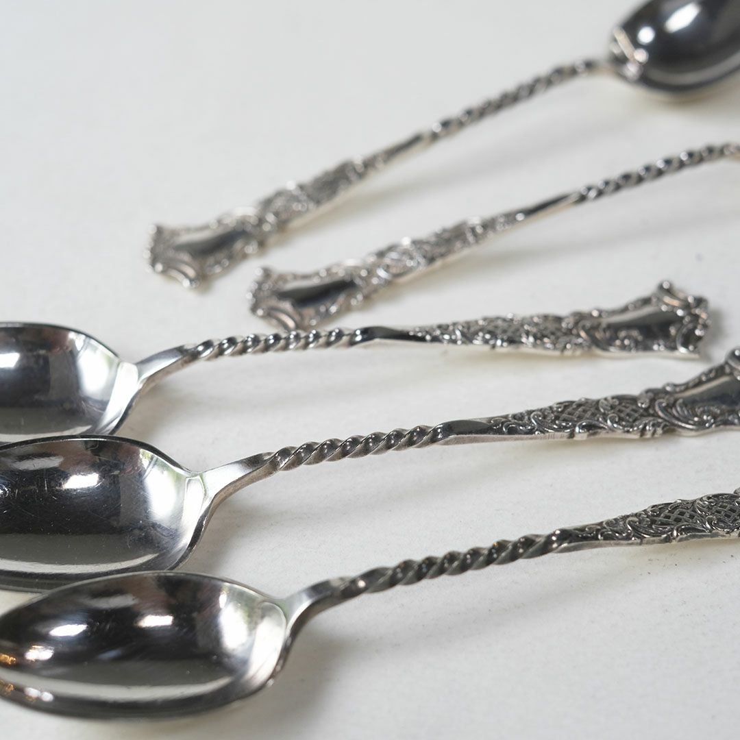 アンティーク コーヒースプーン イギリス シルバープレート ティースプーン4