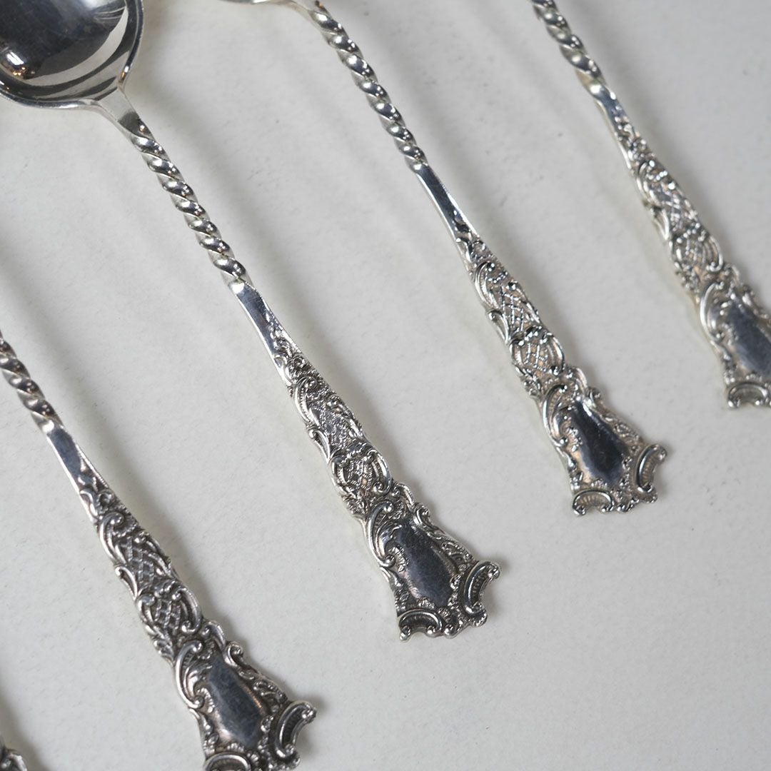 アンティーク コーヒースプーン イギリス シルバープレート ティースプーン6