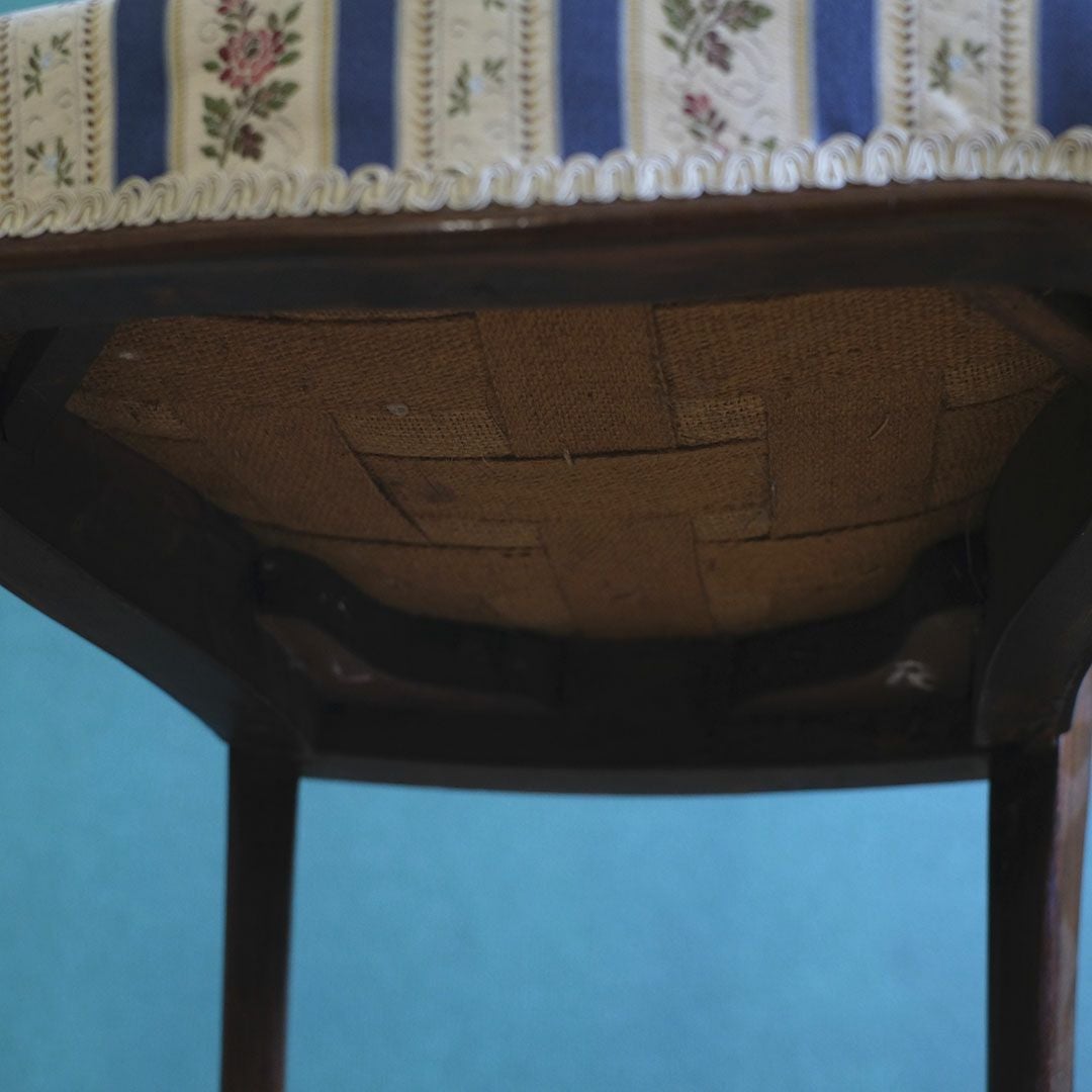  アンティークチェア ストライプ フランス 椅子 アンティーク家具13