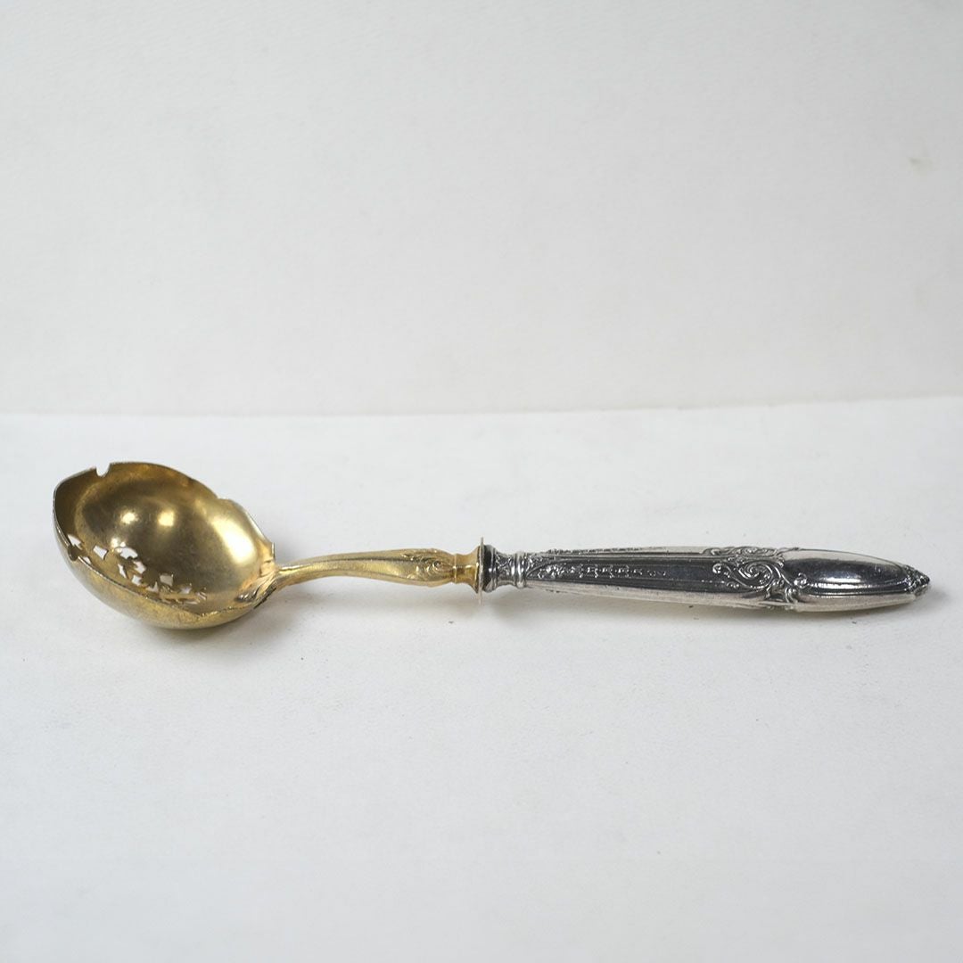 フランスの金メッキのレードル