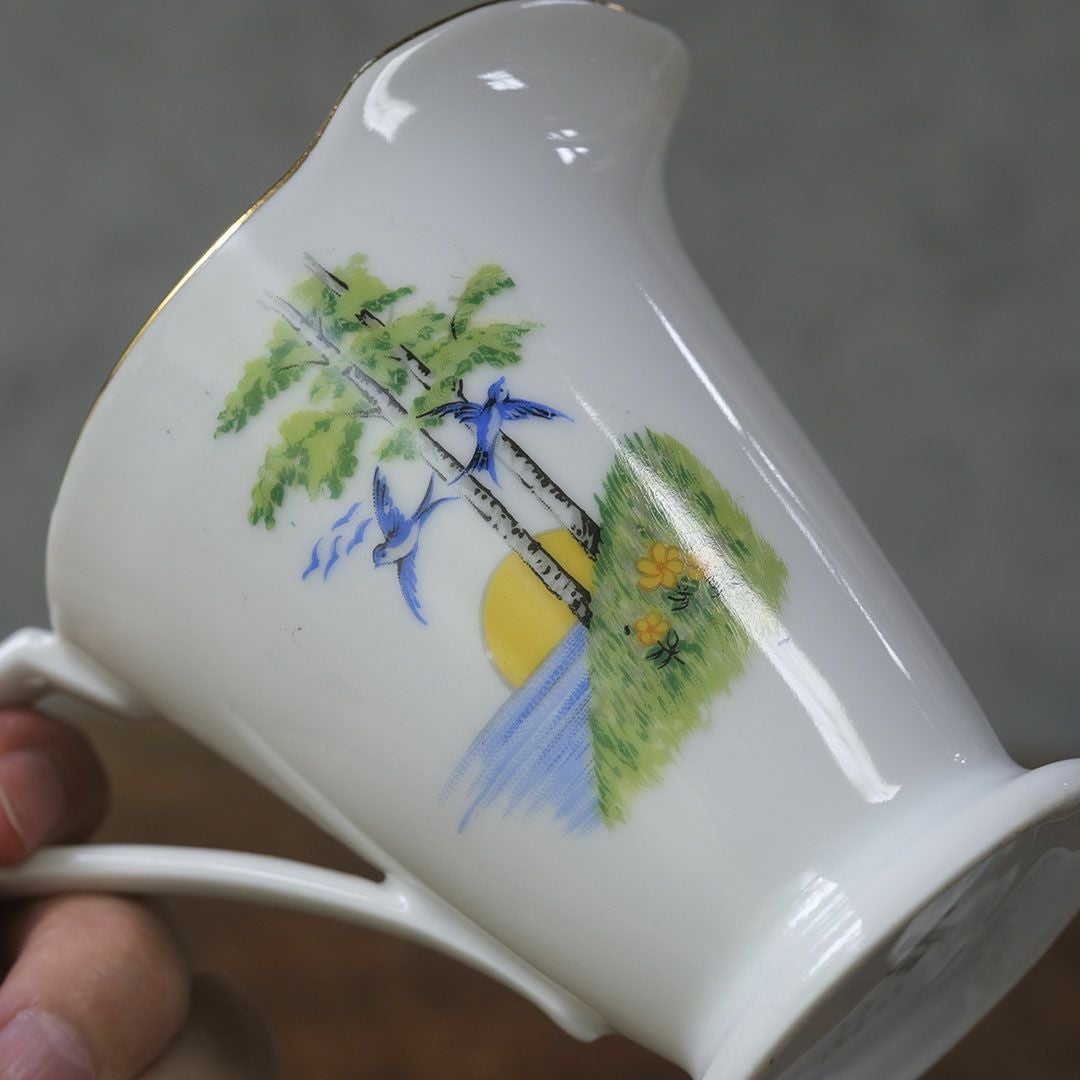 ヴィンテージミルクポット 燕 クリーマー チェコスロバキア5