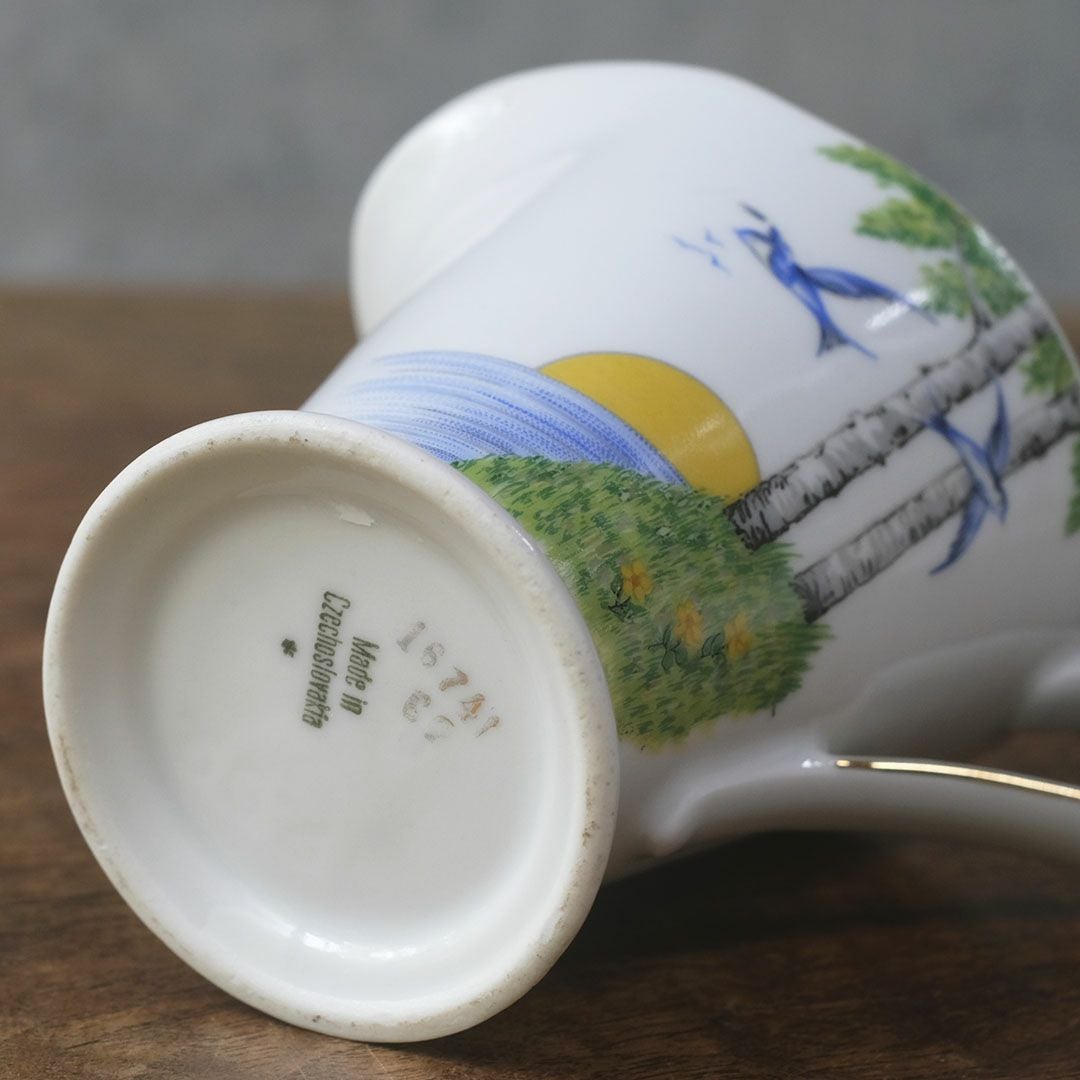 ヴィンテージミルクポット 燕 クリーマー チェコスロバキア7