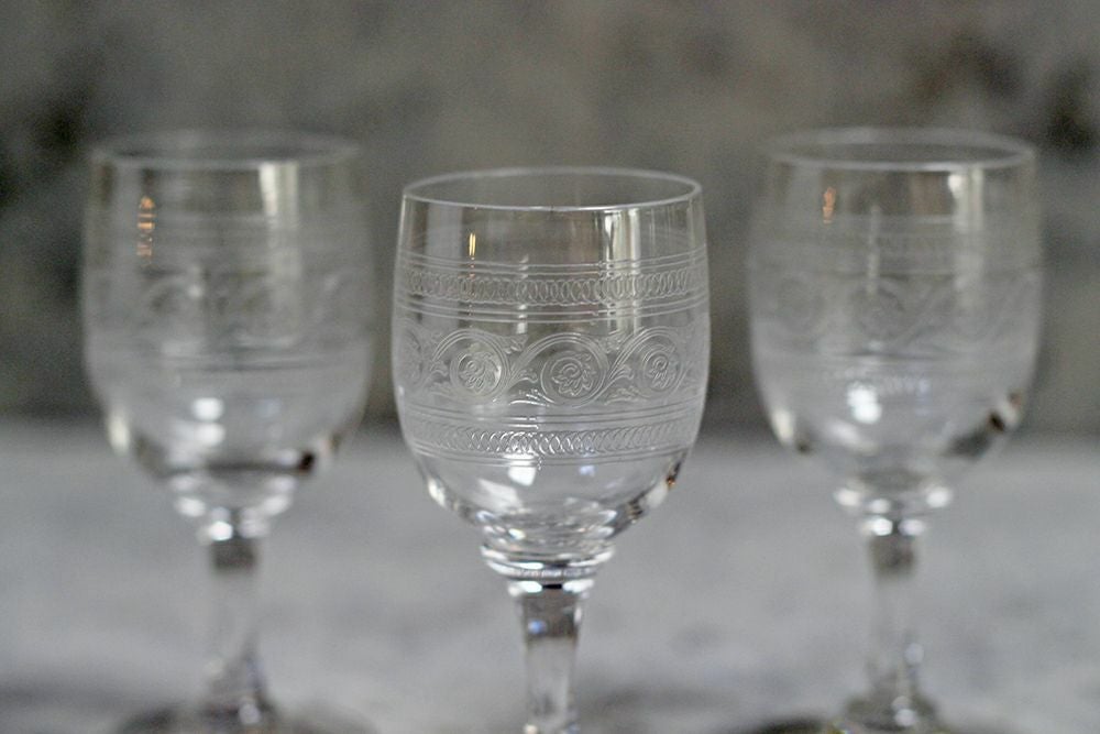 アンティーク オールドバカラ アテニエンヌAthenienne クリスタルグラス フランス BACCARAT4