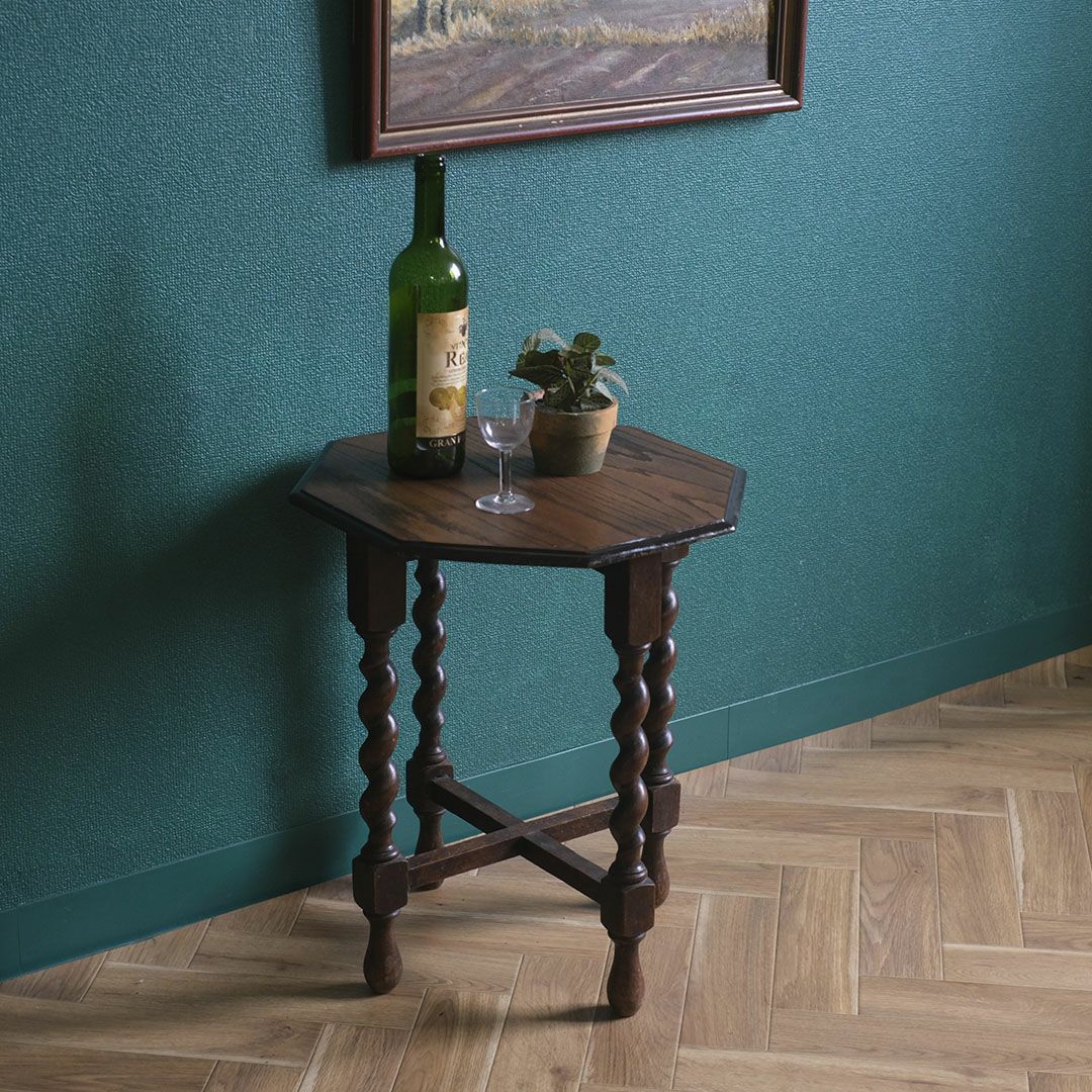 アンティークサイドテーブル イギリス バリーツイスト アンティーク家具1