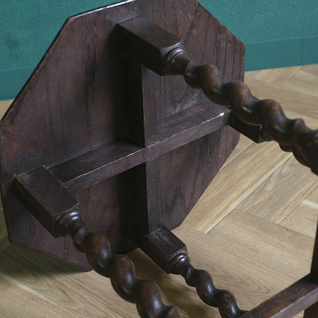 アンティークサイドテーブル イギリス バリーツイスト アンティーク家具7