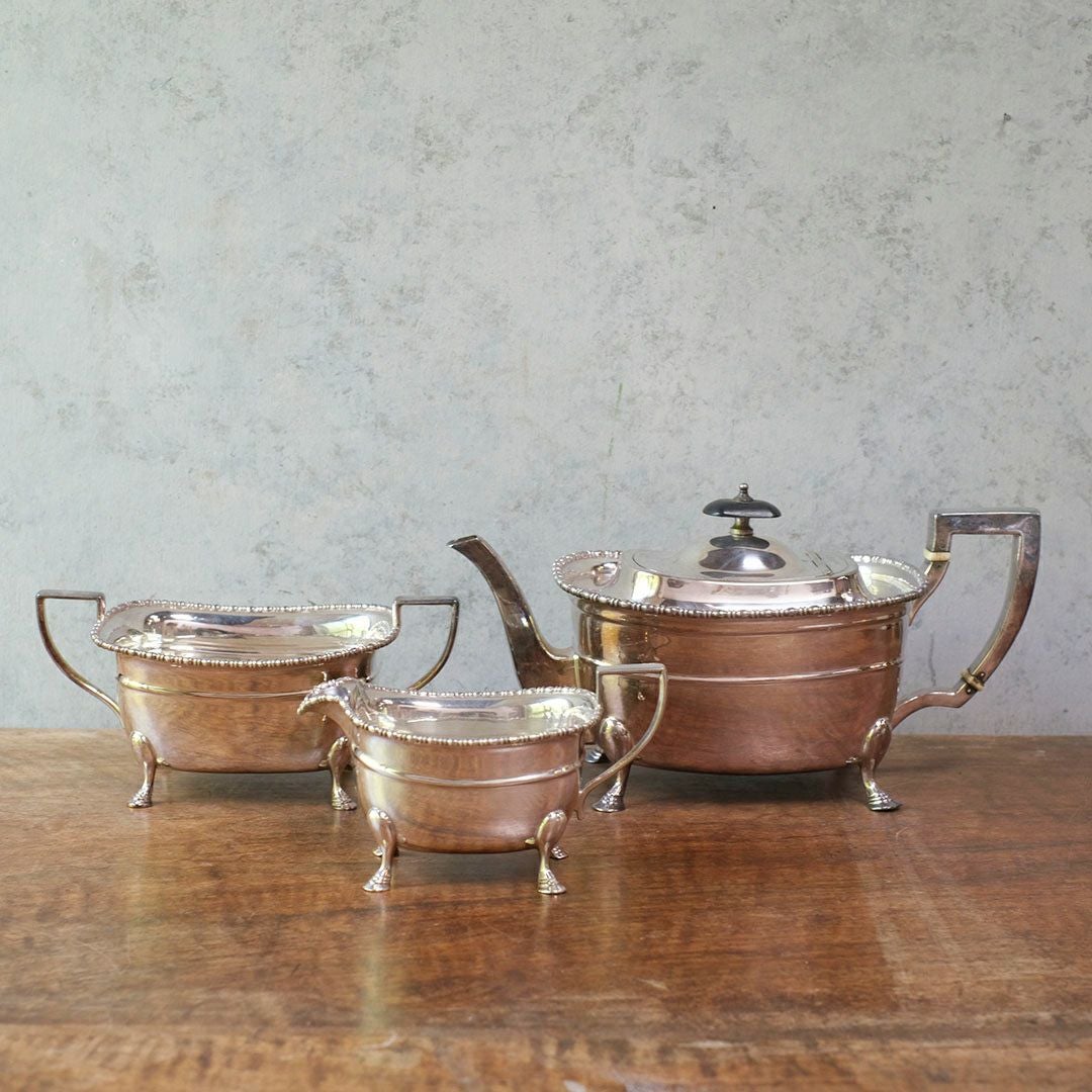 アンティークティーセット シルバープレート 銀メッキ イギリス1