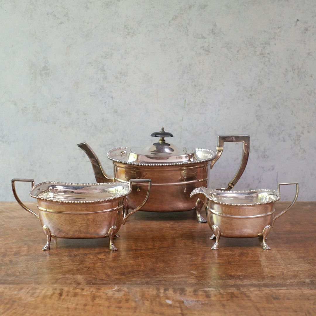 アンティークティーセット シルバープレート 銀メッキ イギリス2