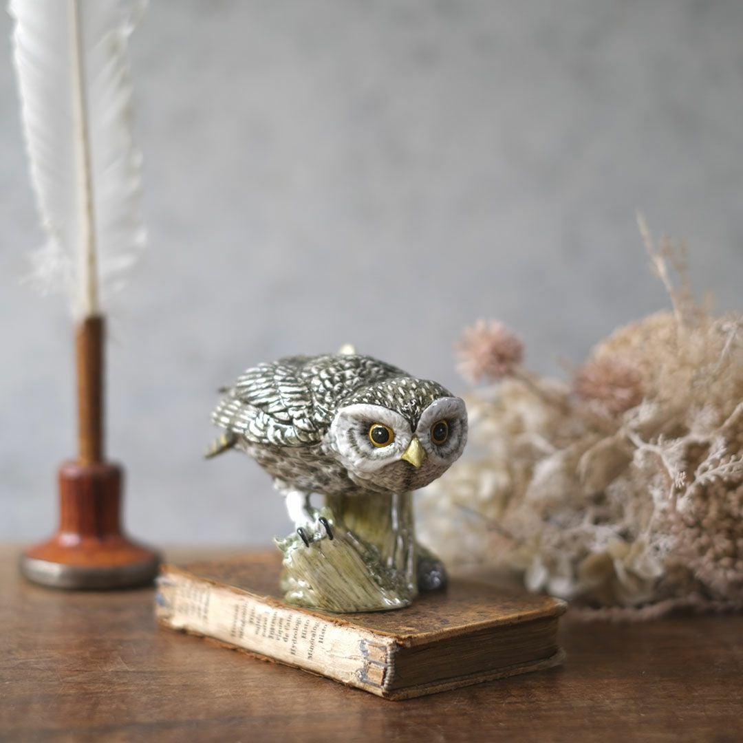 ヴィンテージフィギュリン 鳥 J Mack イギリス 陶器の置物