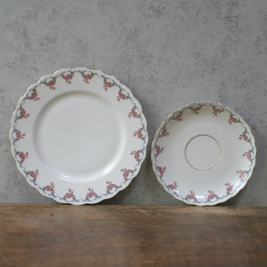 ヴィンテージティーカップトリオ ピンクローズ イギリス5