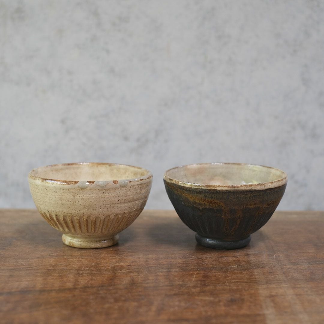 笠間焼【益子淳一】・削りめし碗/作家のうつわ ２色展開 ご飯茶碗 和食器