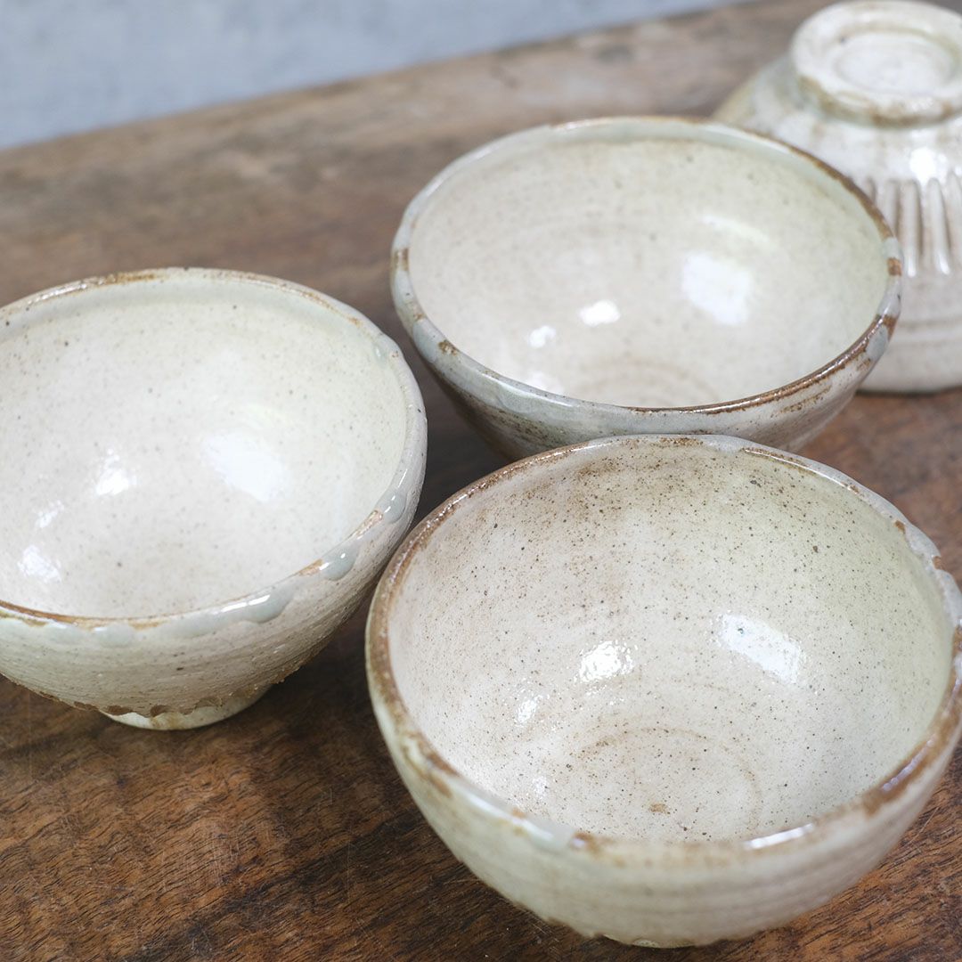 笠間焼【益子淳一】・削りめし碗/作家のうつわ 2色展開 ご飯茶碗 和