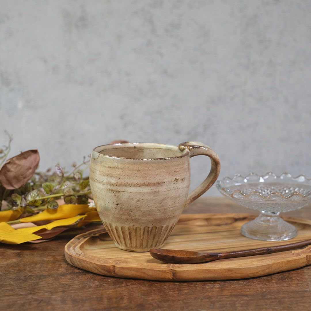  笠間焼【益子淳一】・マグカップ/作家のうつわ 粉引 和食器