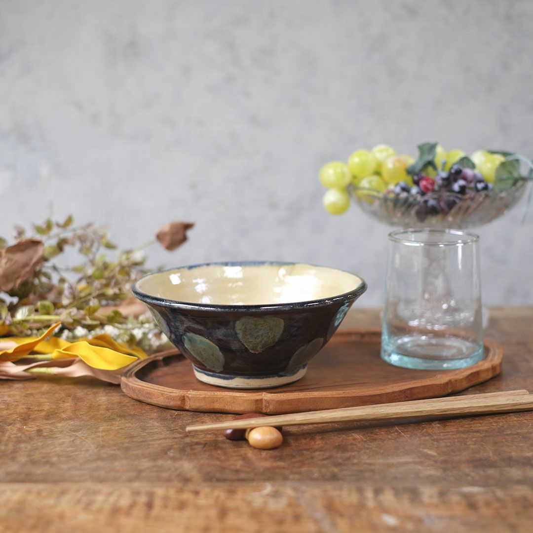 やちむん 沖縄 宮城正享 皿 22cm 青点打ち 読谷村北窯 一点物 の通販