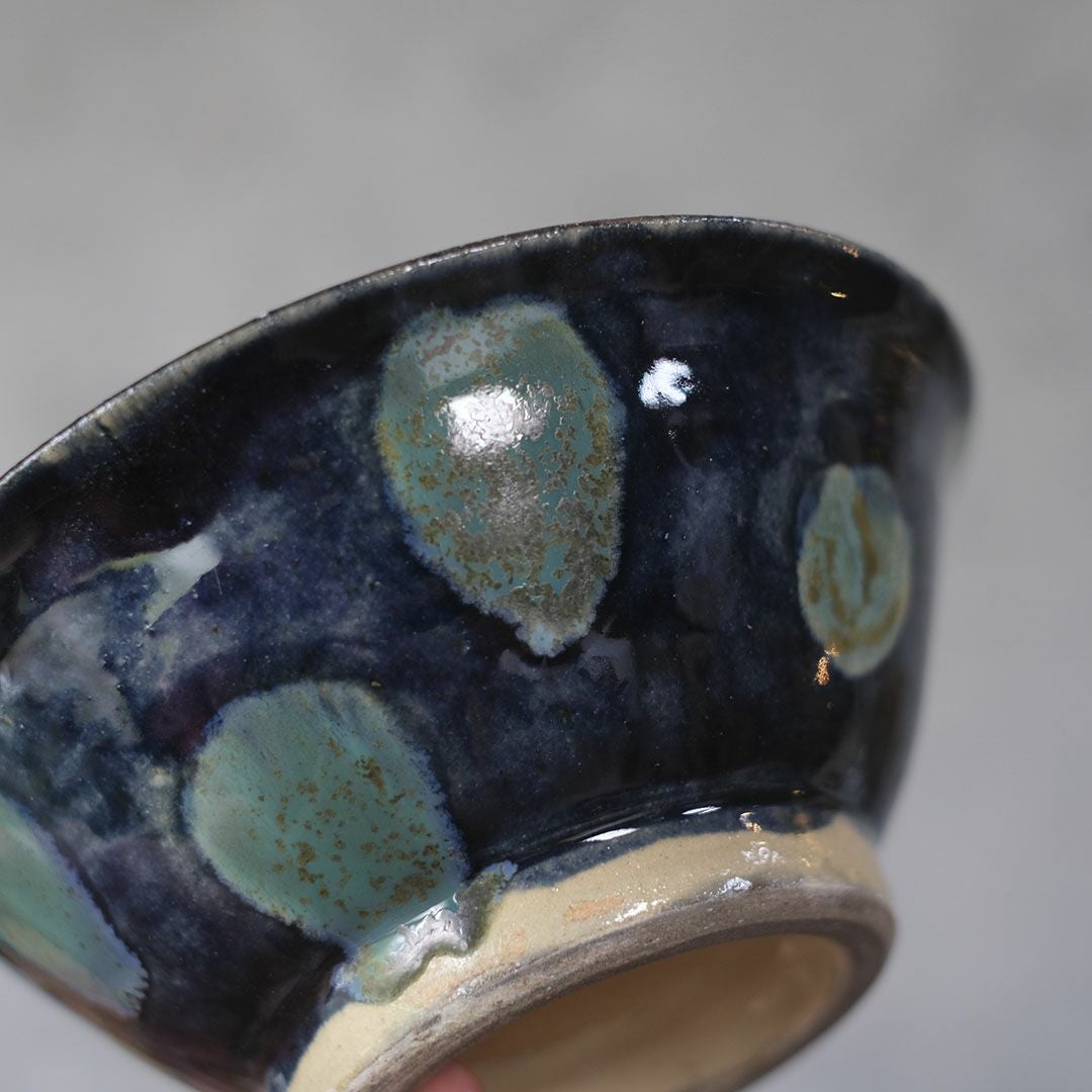 やちむん 沖縄 宮城正享 どんぶり 飯碗 青点打ち 読谷村北窯 一点物7