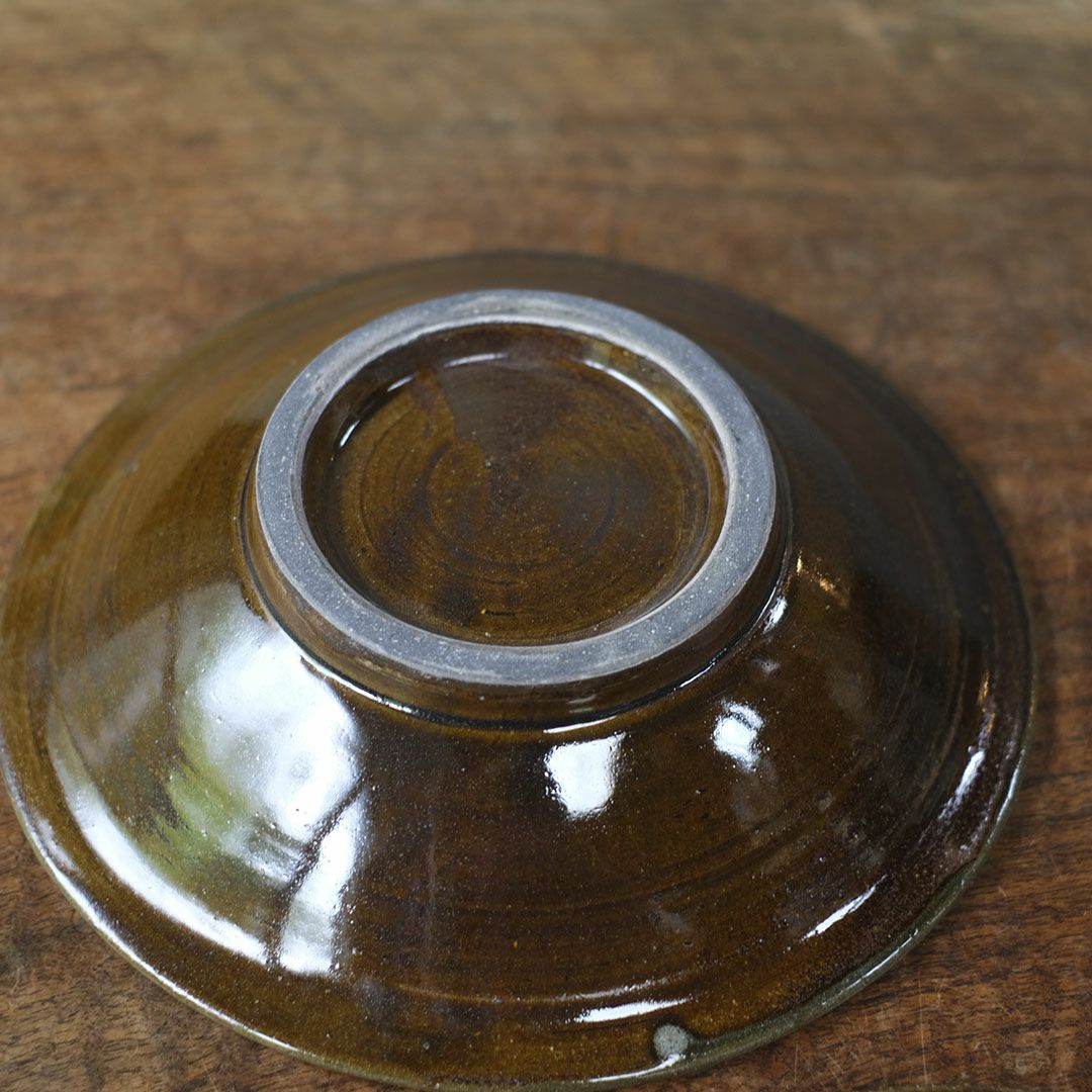 やちむん 沖縄 宮城正享 皿 22cm 青点打ち 読谷村北窯 一点物 の通販