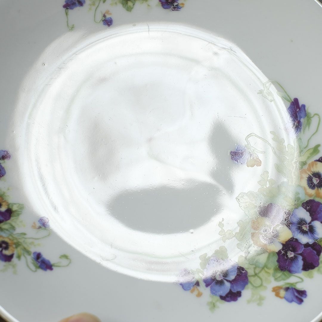 アンティークプレート 菫 バイオレット VICTORIA Czechoslovakia チェコスロバキア7