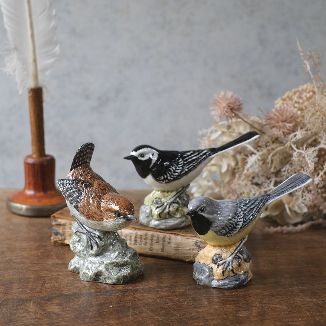 ヴィンテージフィギュリン 鳥 J Mack イギリス 陶器の置物の通販