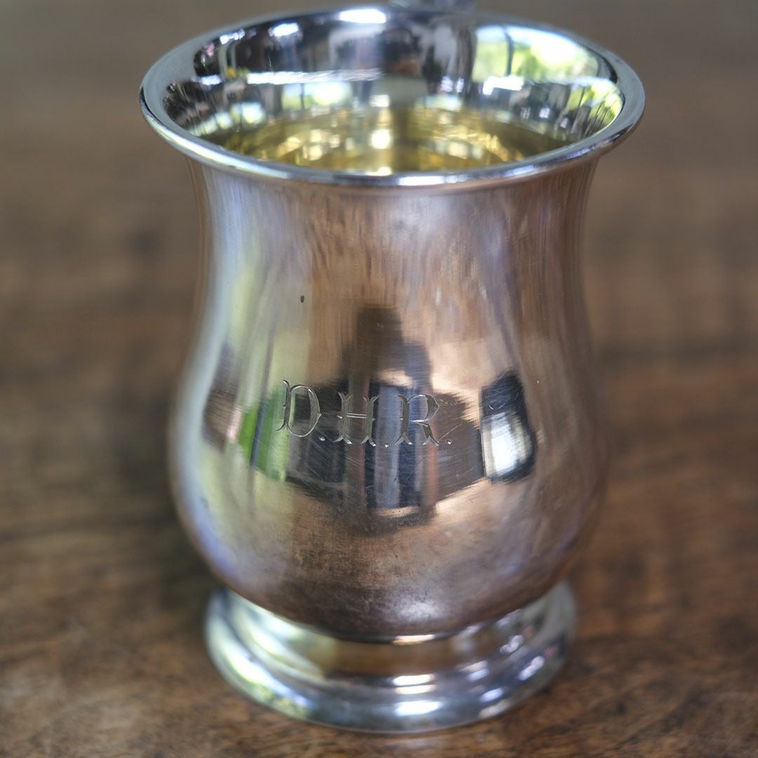 ヴィンテージ マグカップ イギリス シルバープレート6