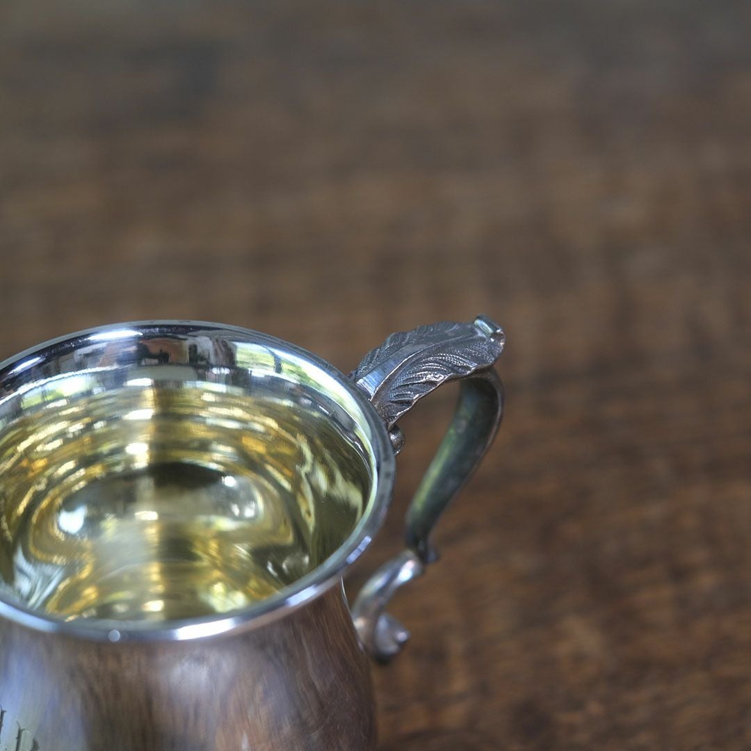 ヴィンテージ マグカップ イギリス シルバープレート8