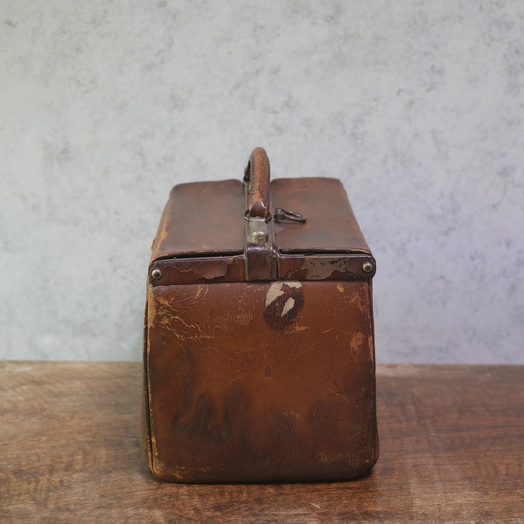 アンティークドクターズバッグ イギリス 本革 医者用鞄3